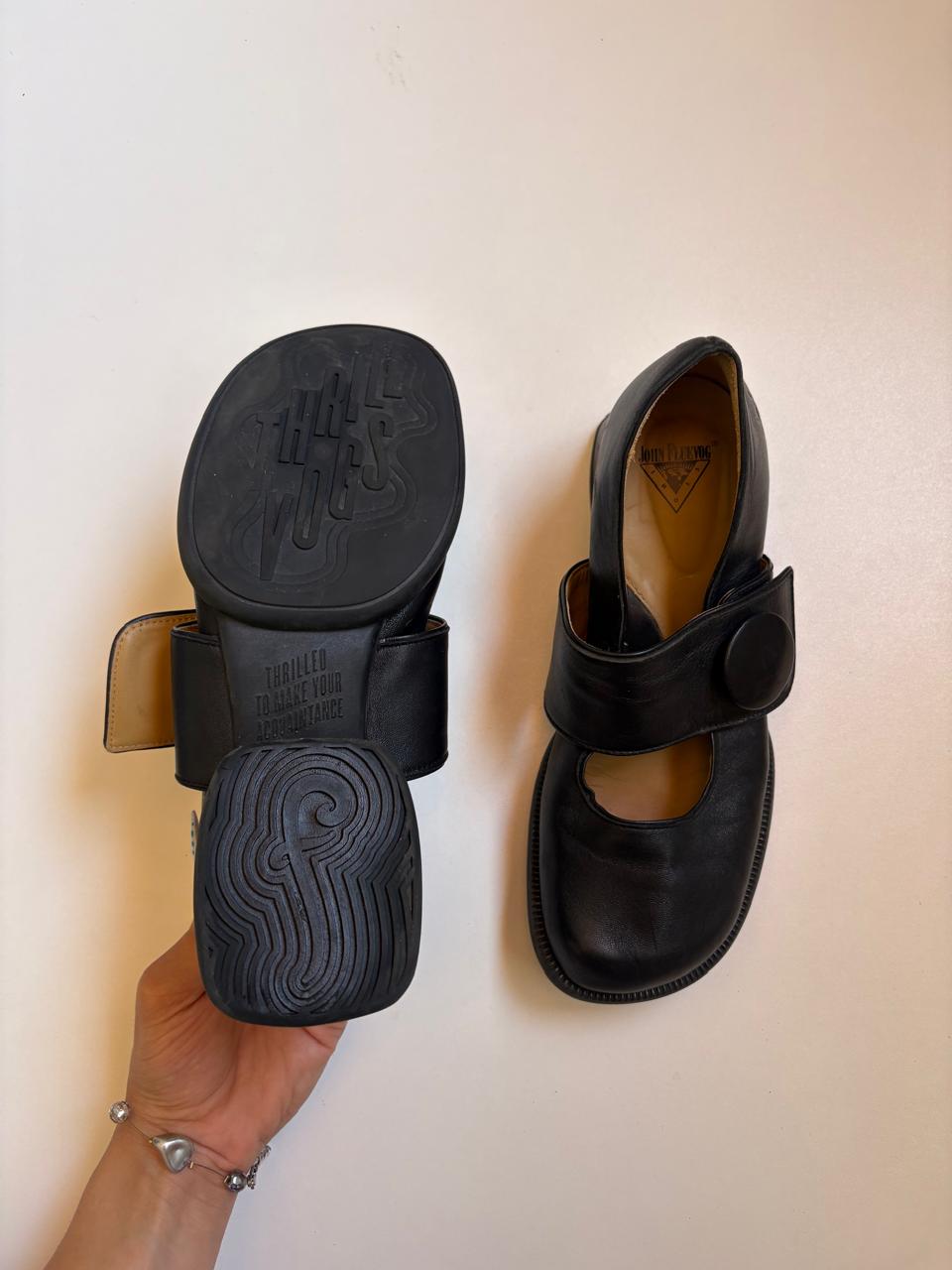 John Fluevog Tippii leather mary janes