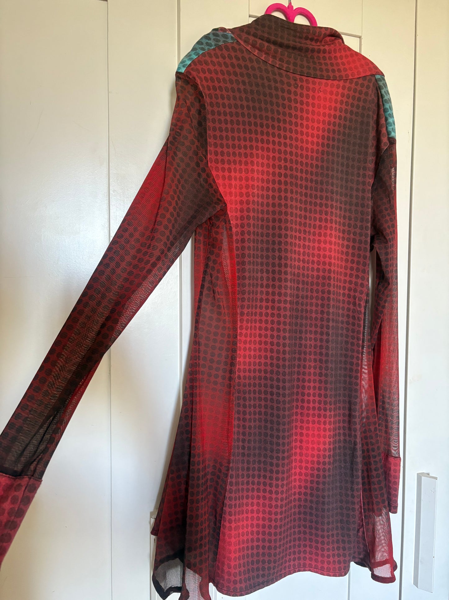 Aventures Des Toiles graphic mesh on the sides dress/top