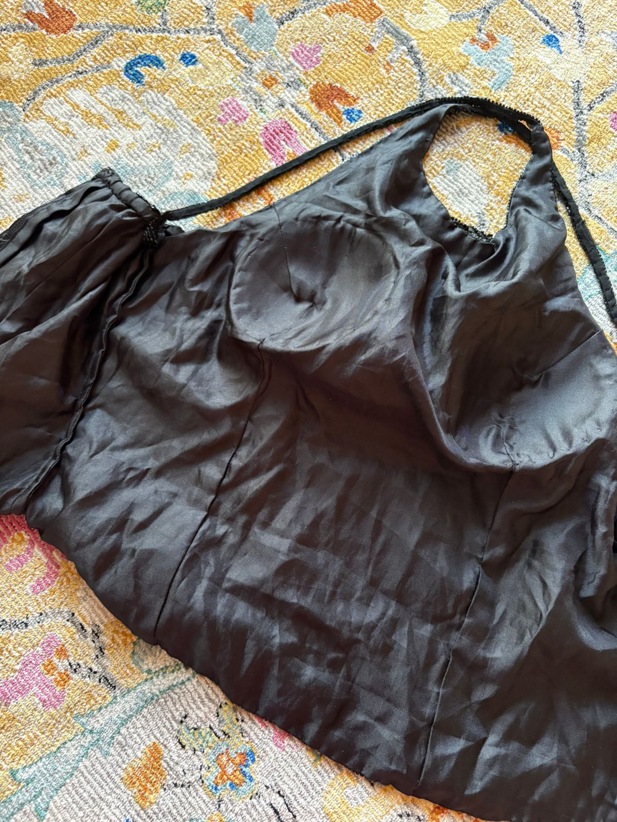 Vintage beaded padded top