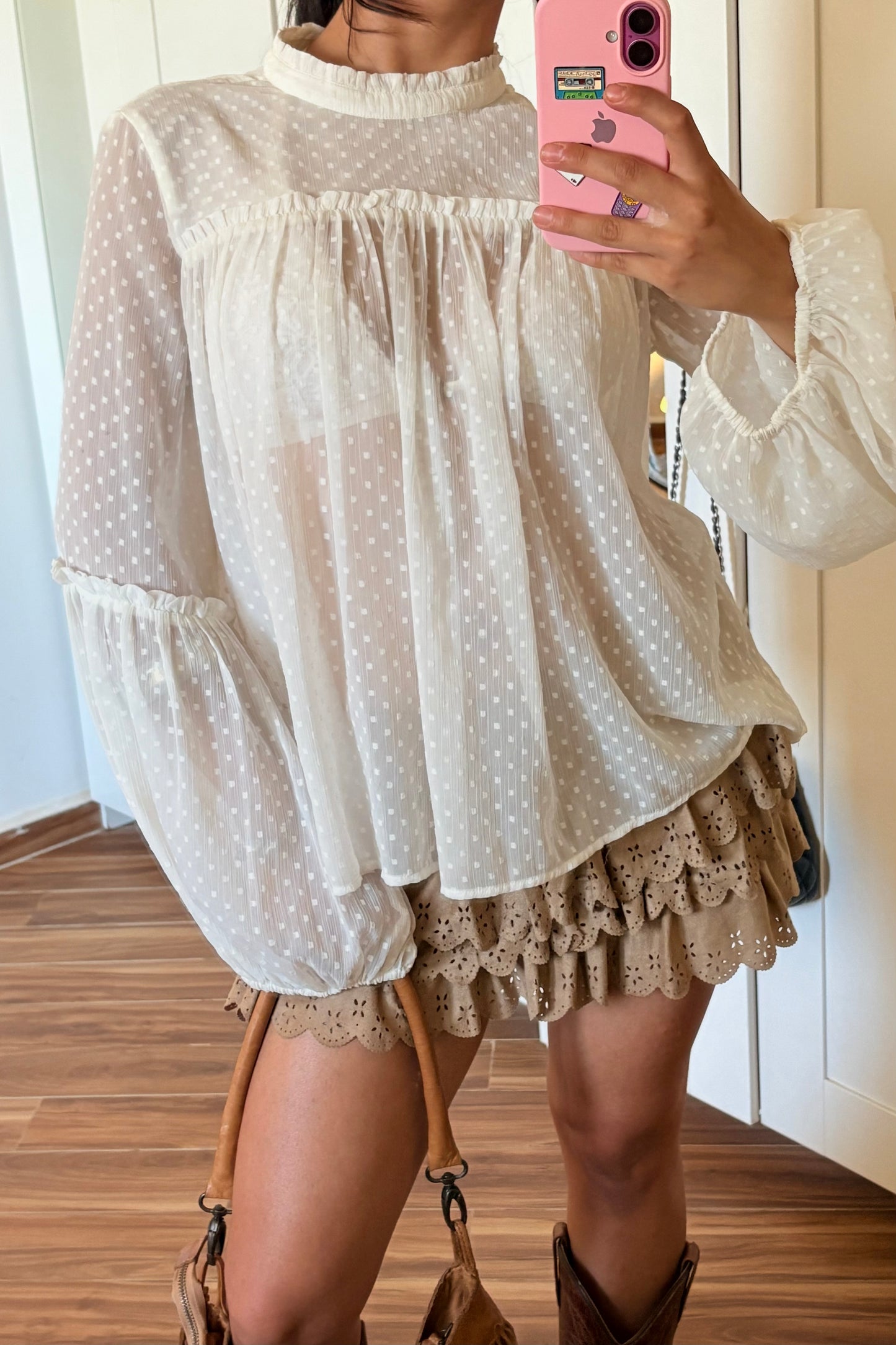 Polka dot blouse