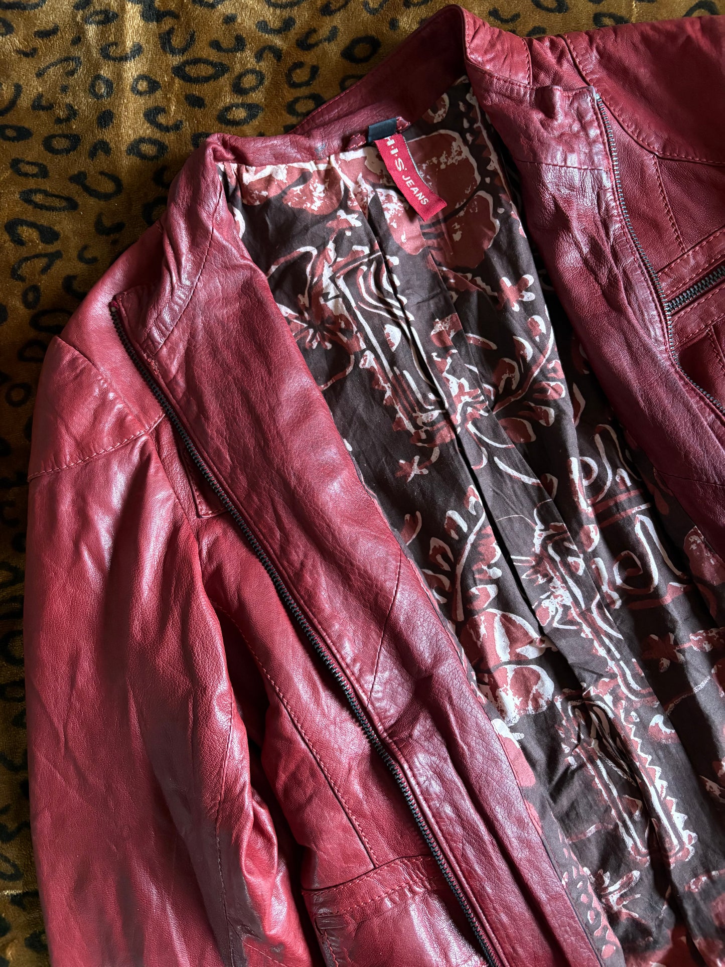Real leather jacket