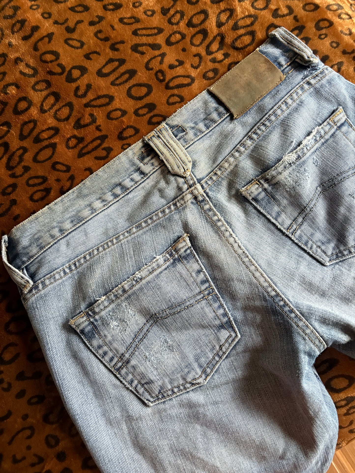 Armani Exchange 2000s low rise flared jeans