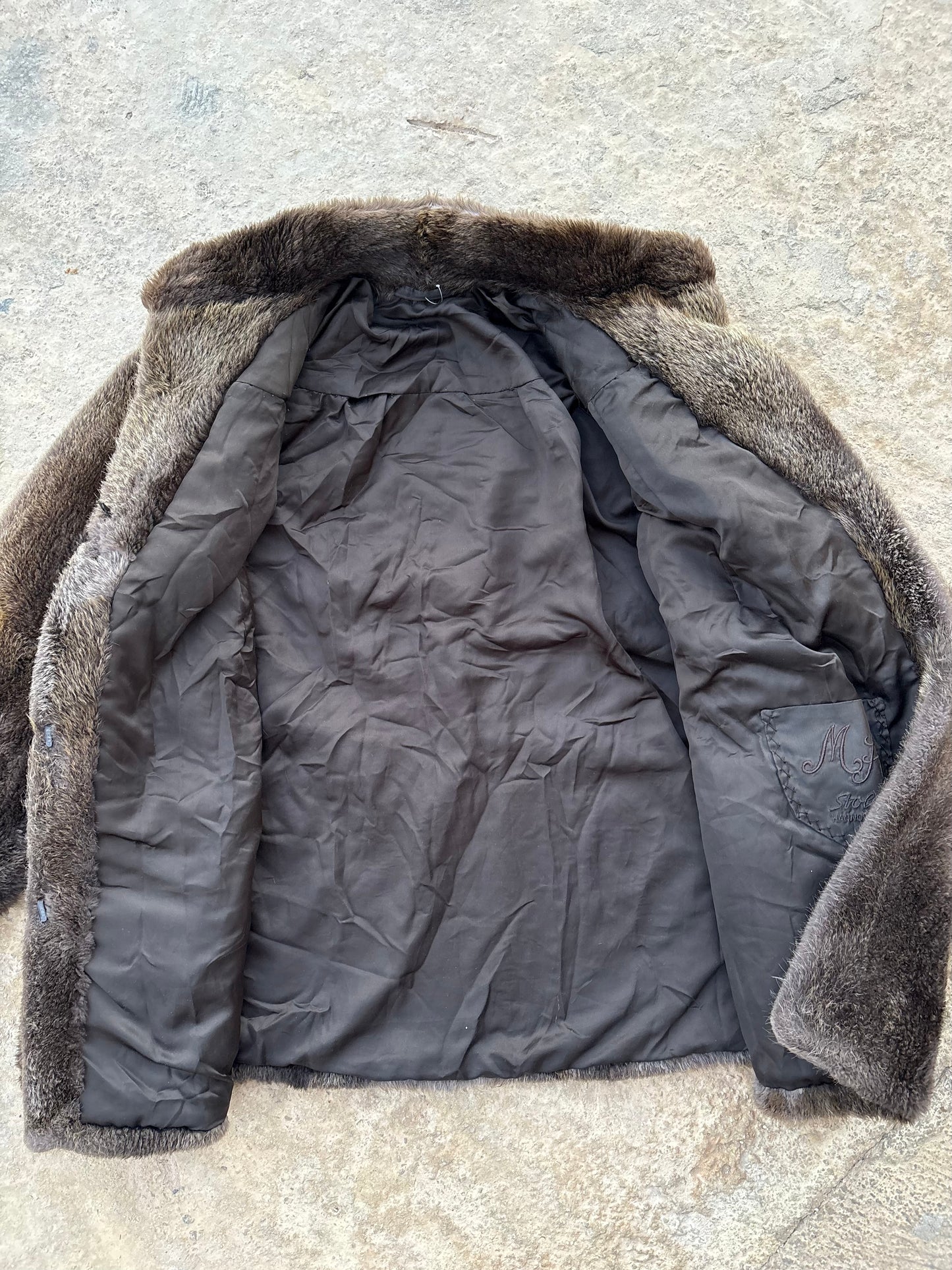 Real mini fur coat