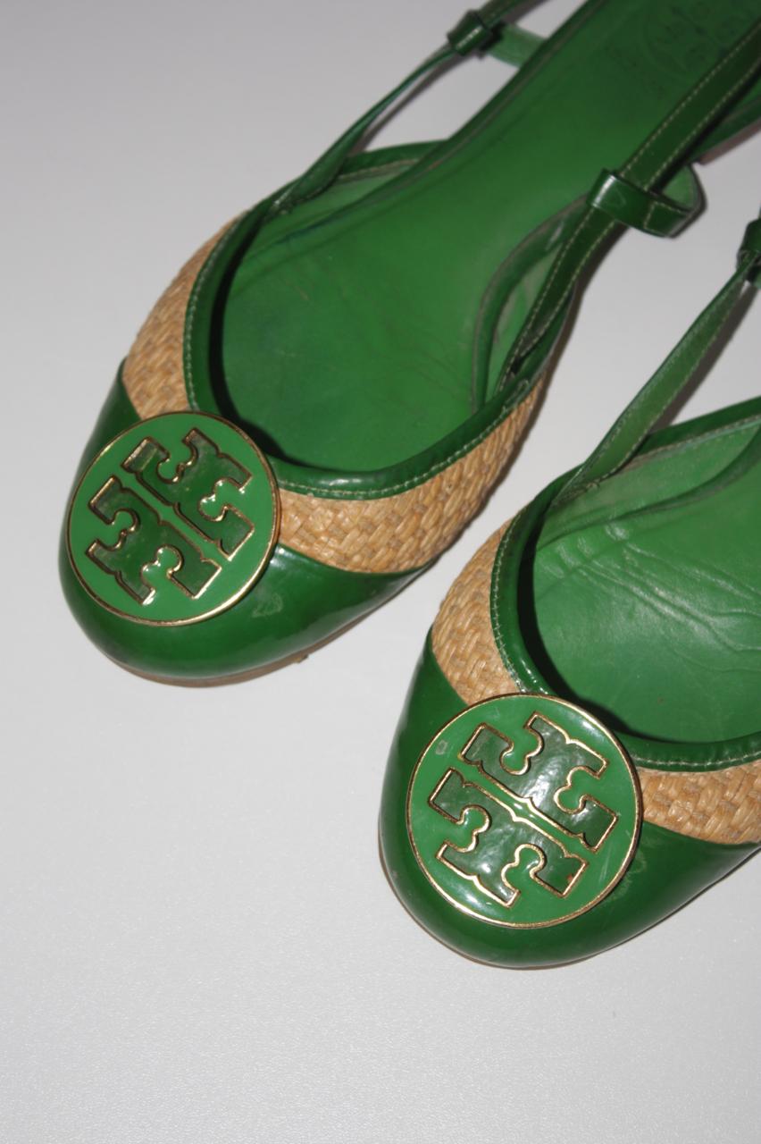 Tory Burch leather slingback flats