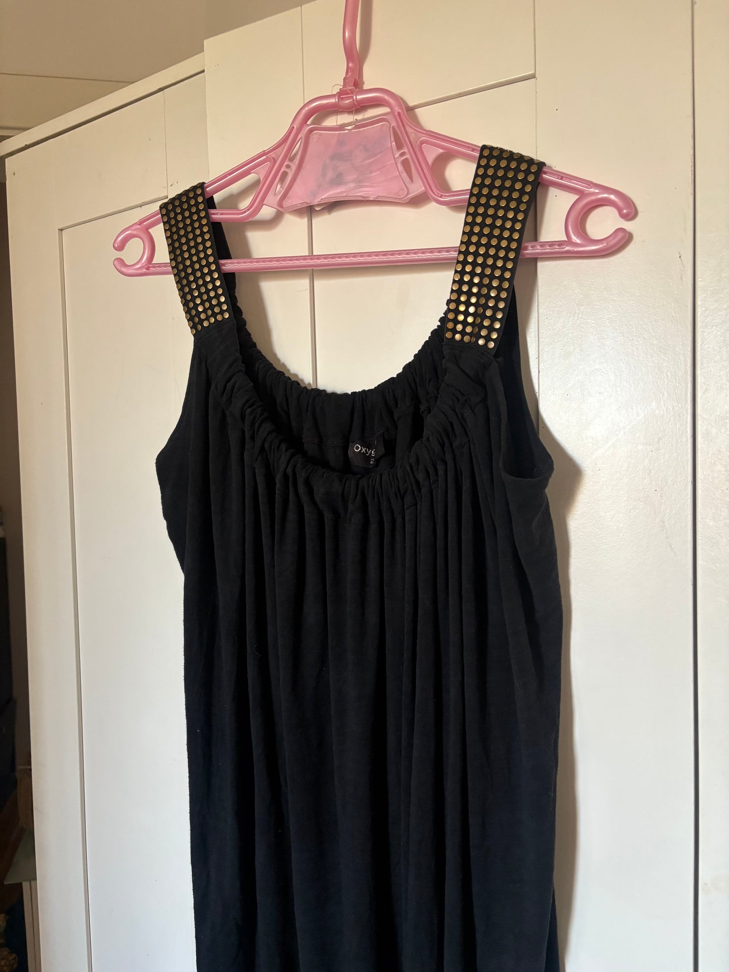 Studded straps loose dress