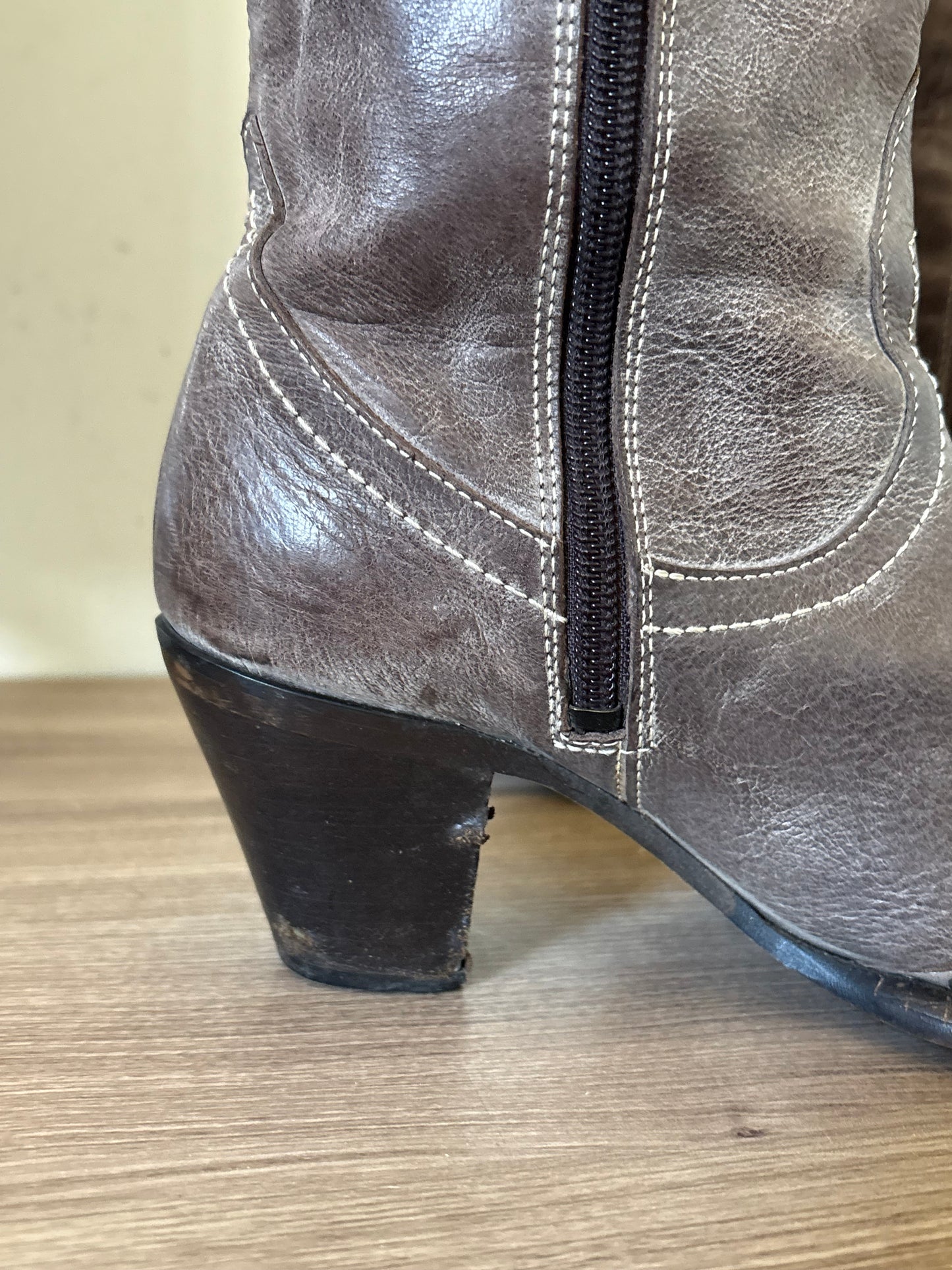 Vintage cowboy western studded boots
