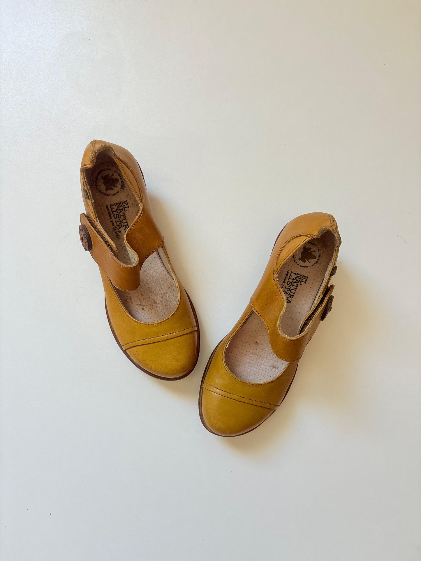 El Naturalista leather mary jane pumps