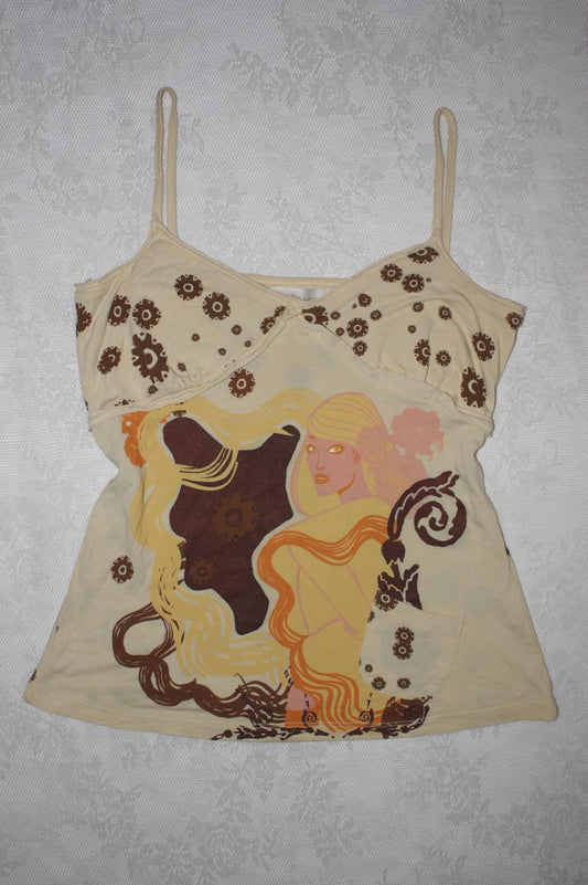 Jordi Labanda graphic 2000s cami top