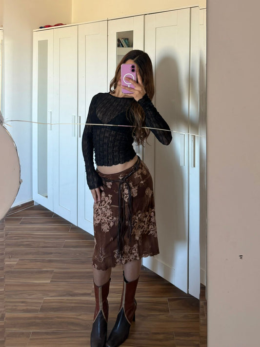 2000s midi skirt