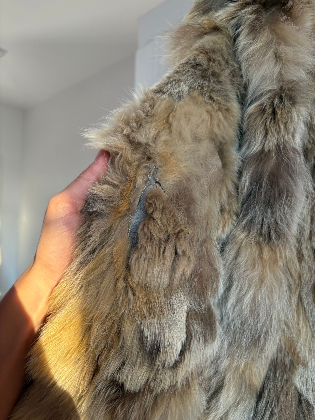 Mini fur coat