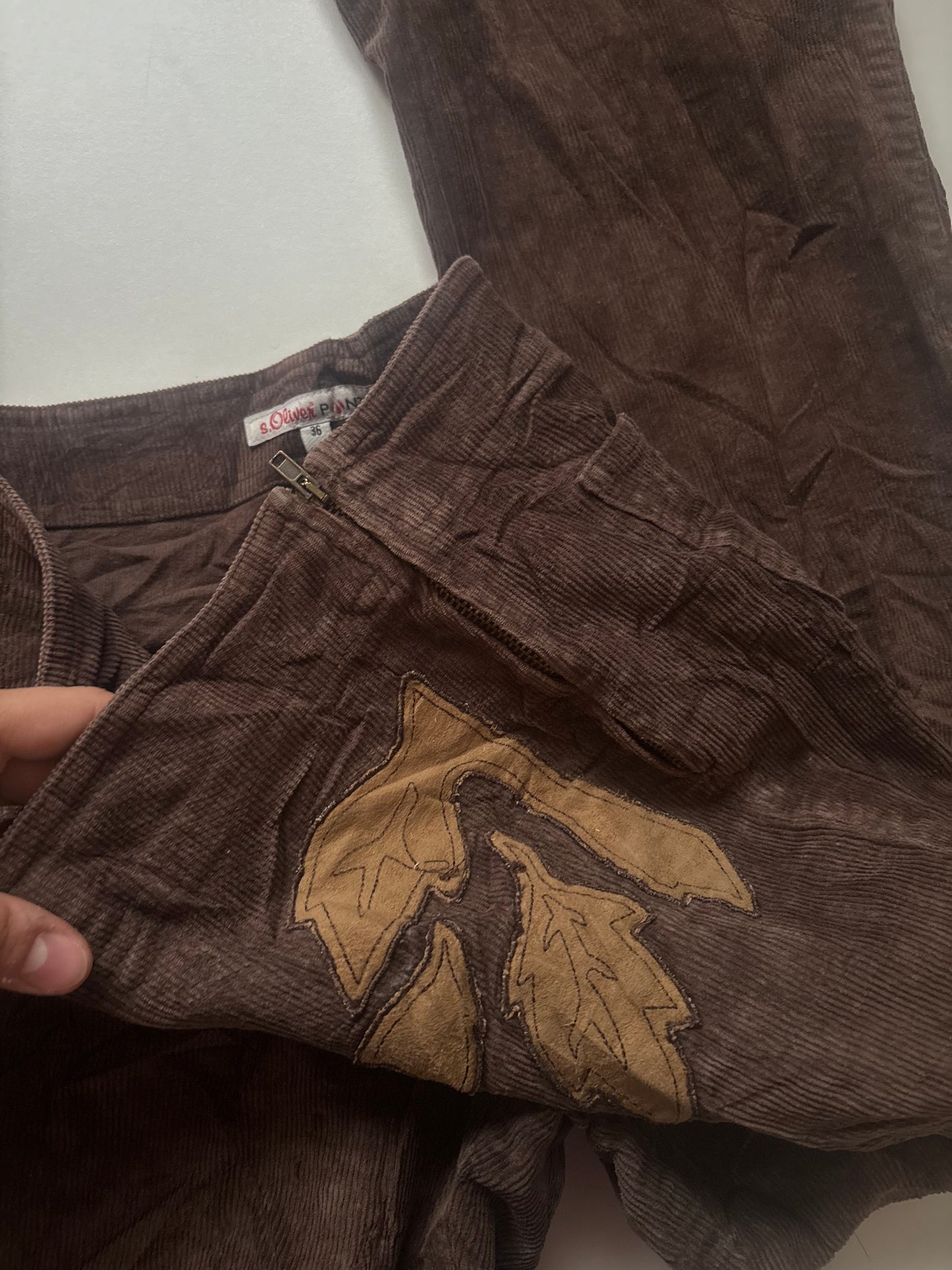 2000s corduroy flared pants