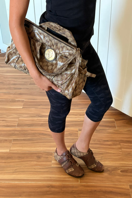 Gucci patent leather handbag