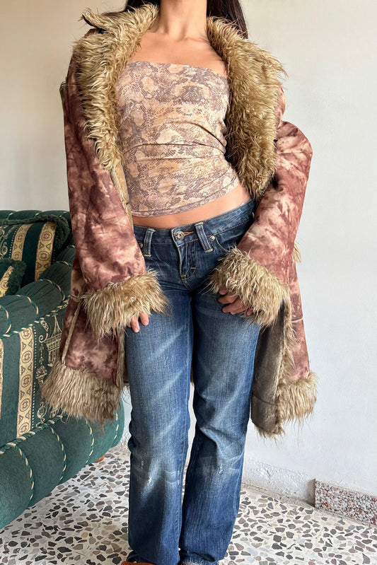 Afghan suede 2000s coat