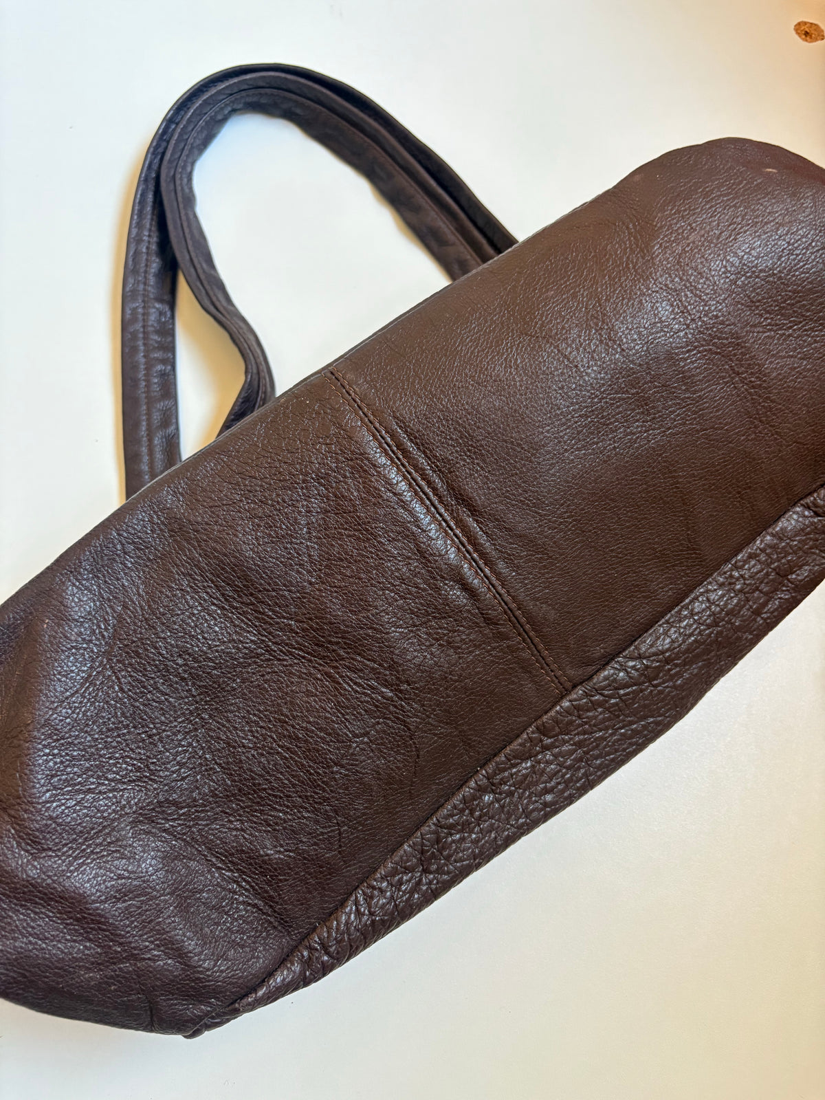 Valentino leather brown shoulder bag