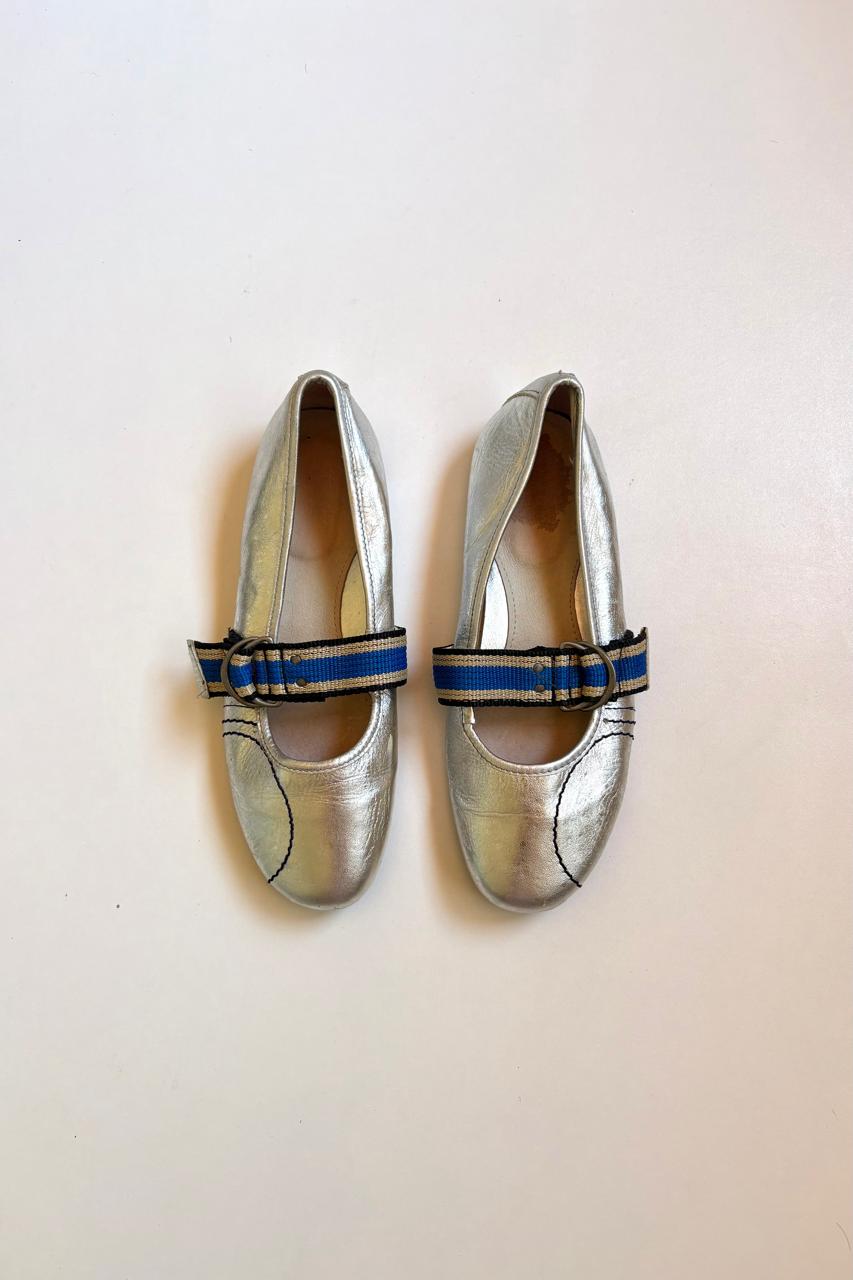 Adania silver ballerina sneakers