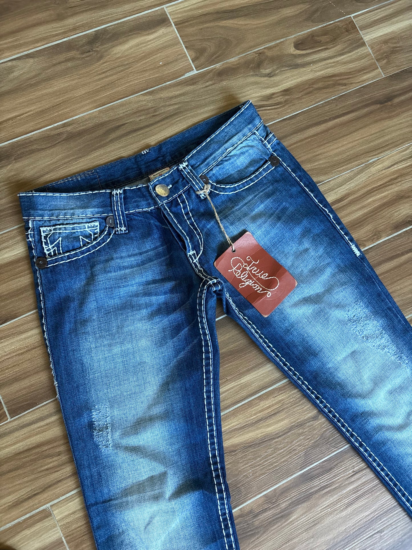 True Religion 2000s low waist straight fit jeans