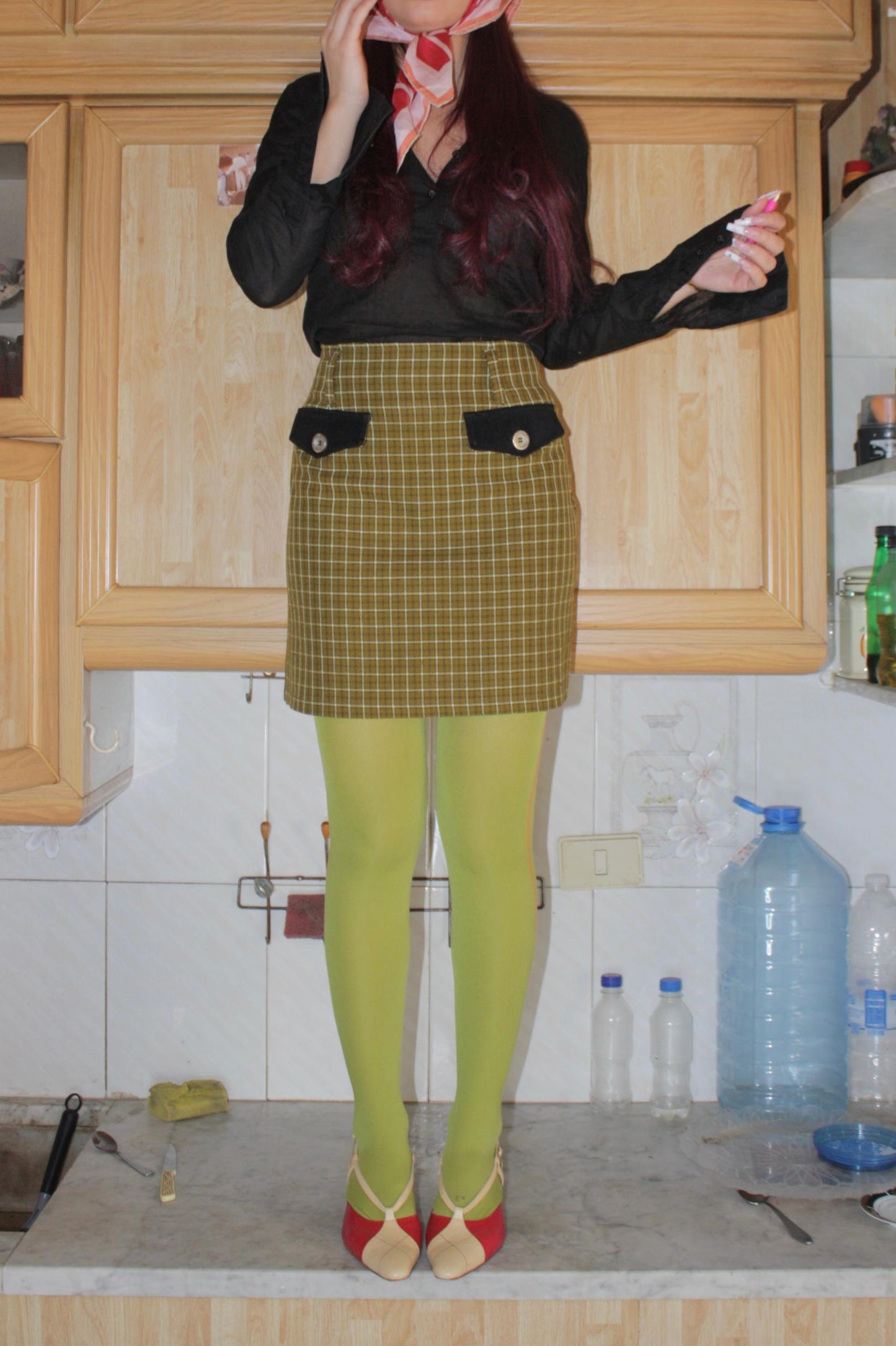 D&g Couture plaid skirt