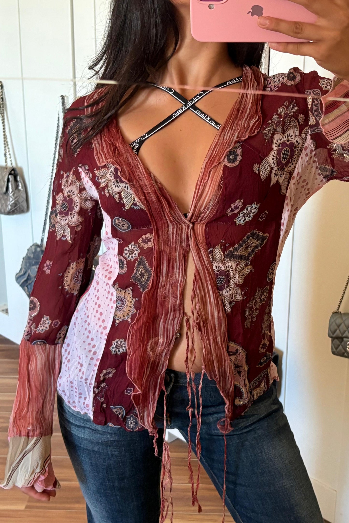 Floral patchwork chemise