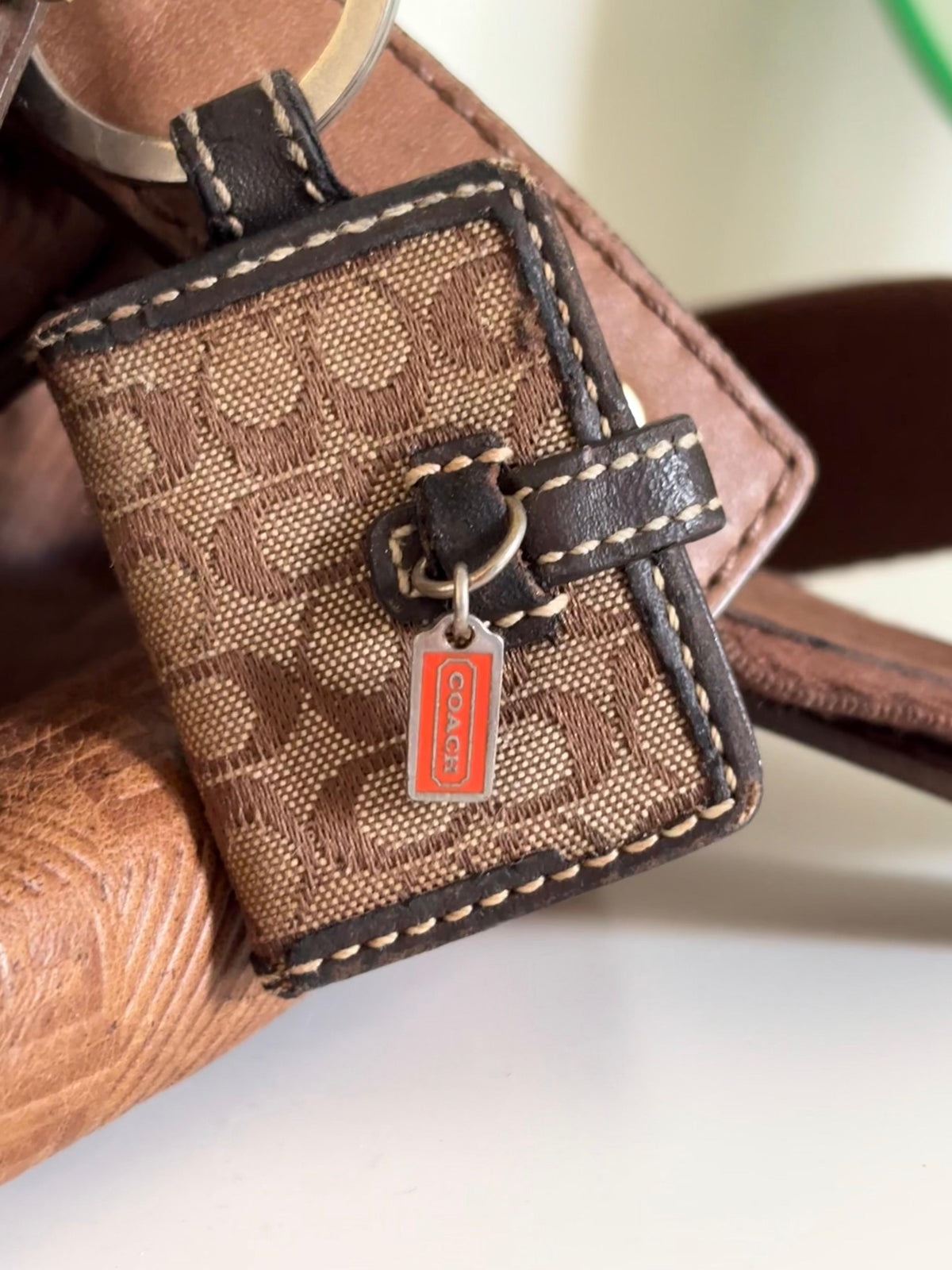 Coach mini photo charm