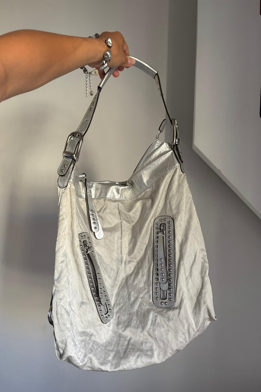 Makowski hobo shoulder chunky stud bag