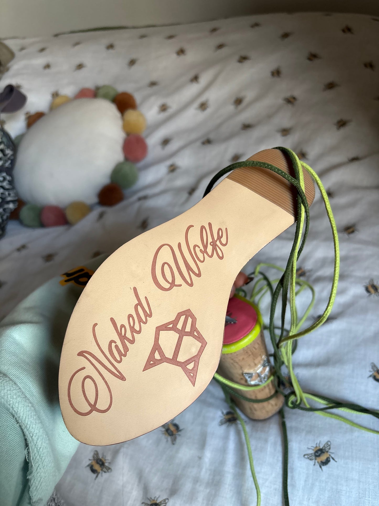 Naked Wolfe suede wedge heels