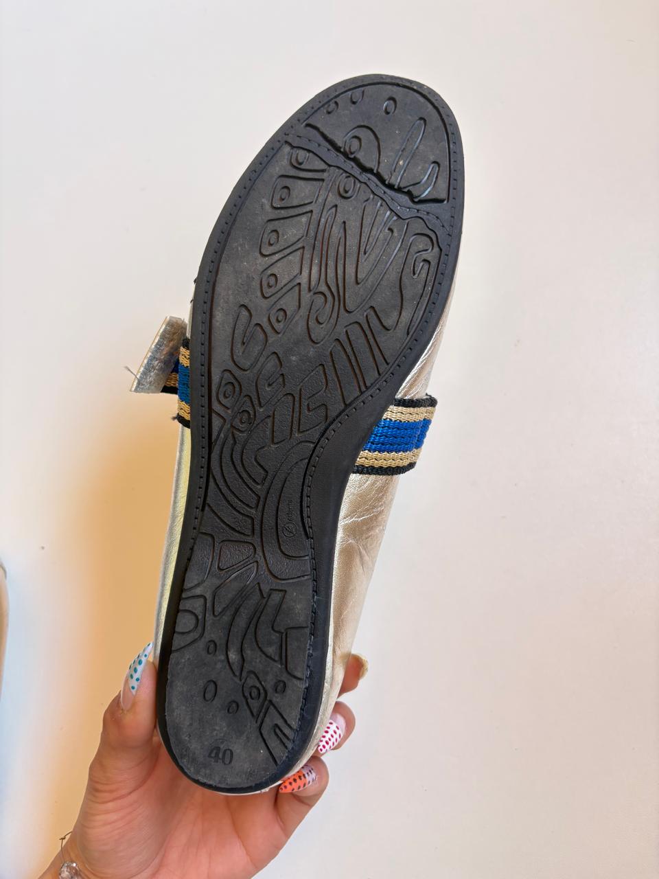 Adania silver ballerina sneakers