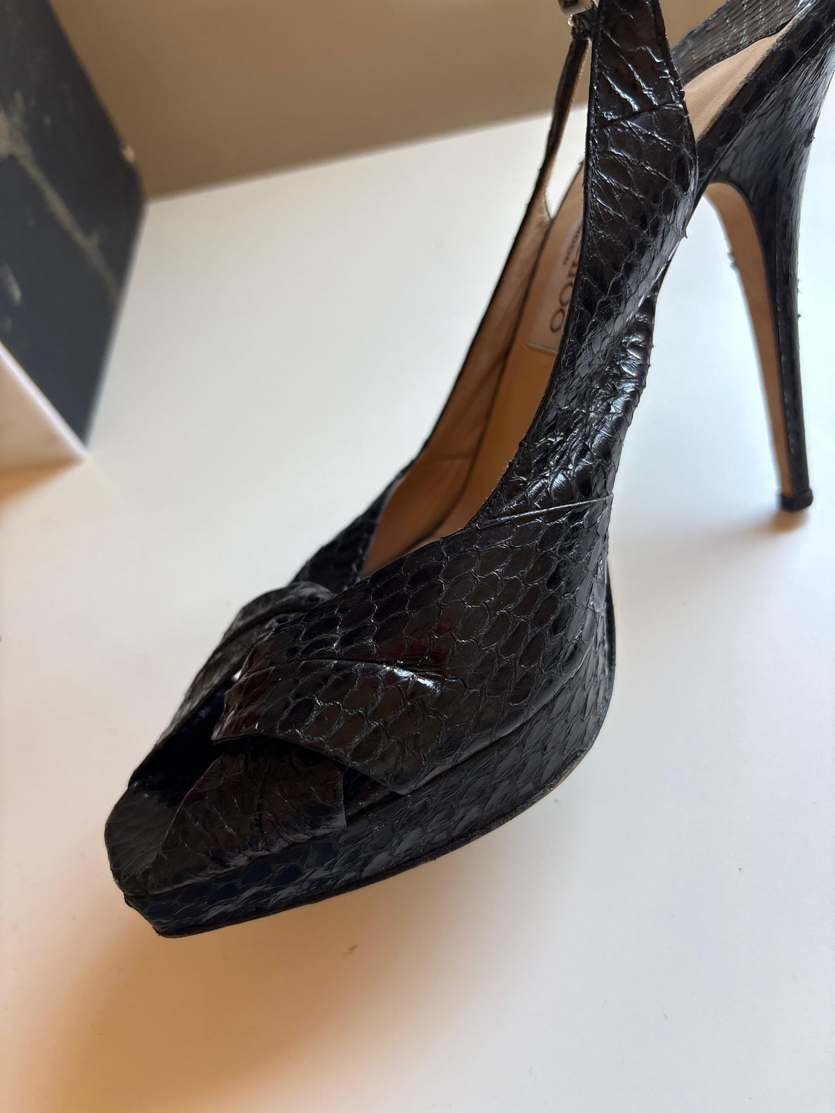 Jimmy Choo snakeskin heels