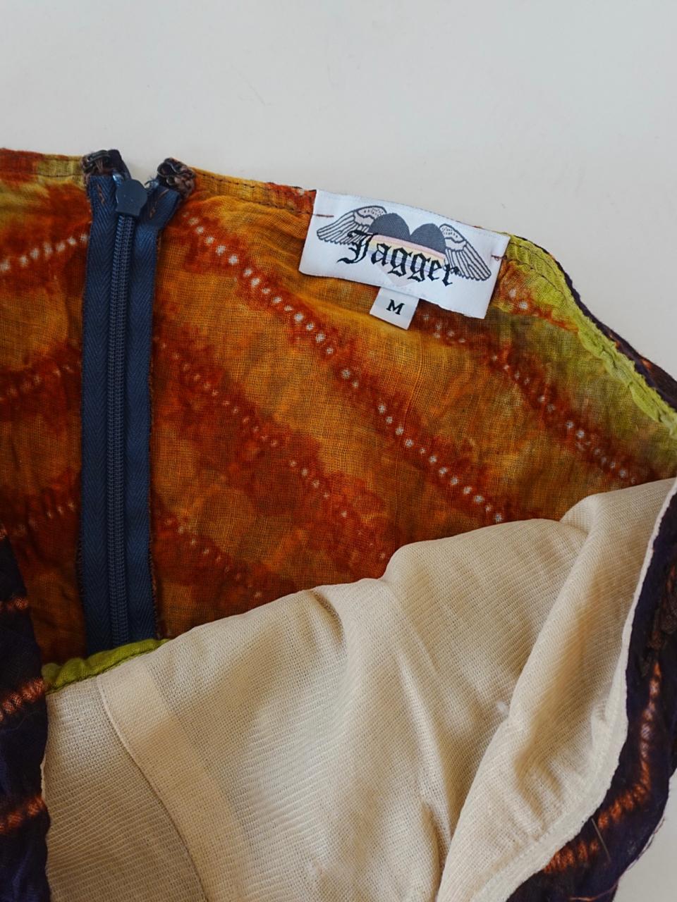 Beaded asymmetrical hobo top