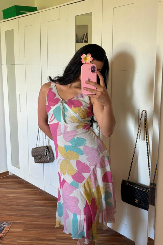 Mofax 2000s floral midi dress