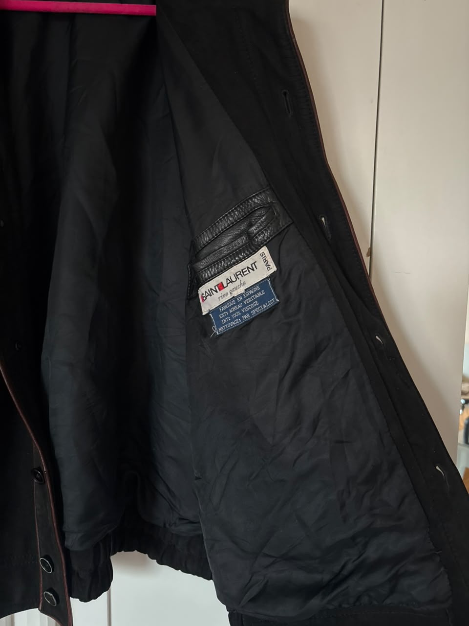 Vintage 70s/90s rare Saint Laurent leather jacket