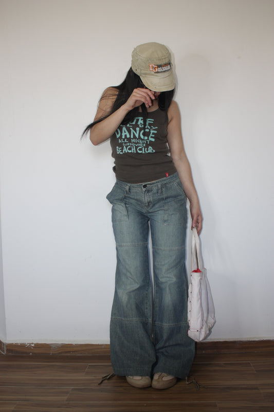 Massimo Dutti 2000s mid waist jeans
