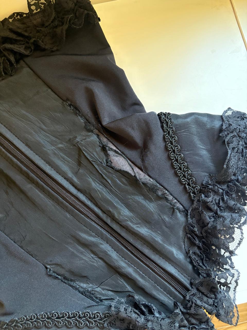 Raven lace up corset top