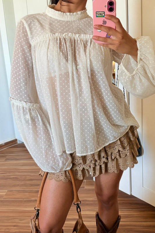 Polka dot blouse