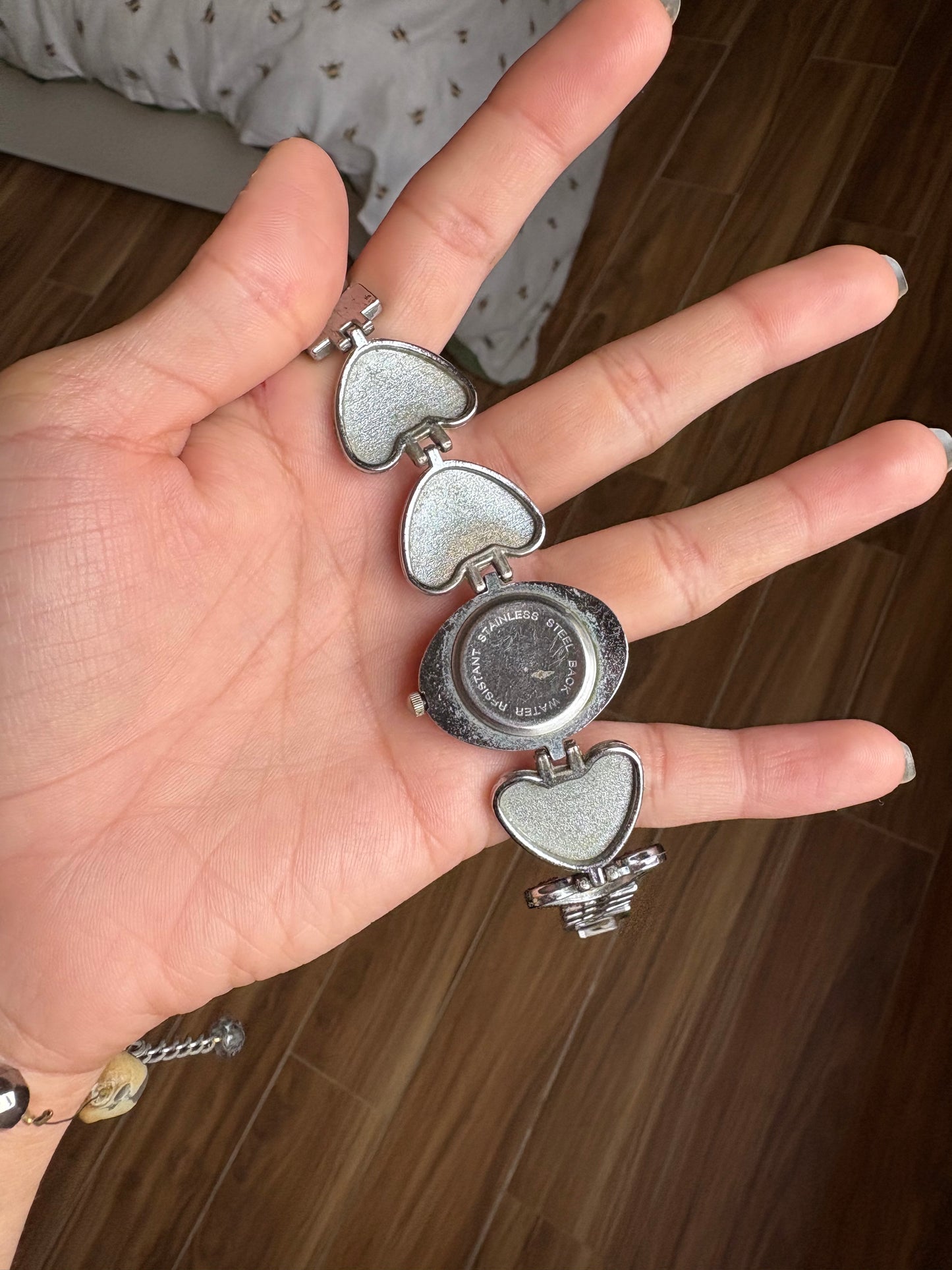 Vintage heart silver Watch