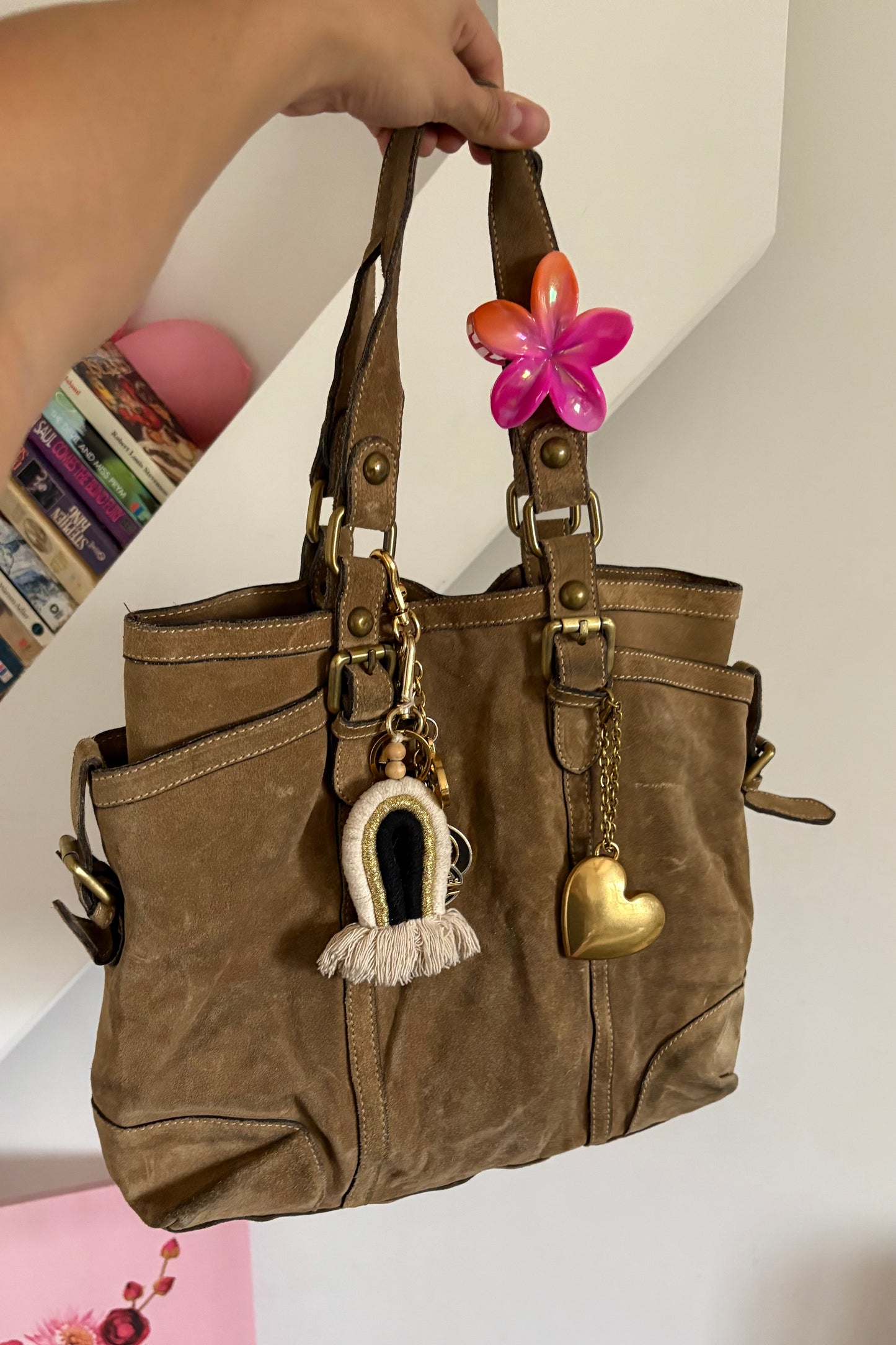 Massimo Dutti suede bag