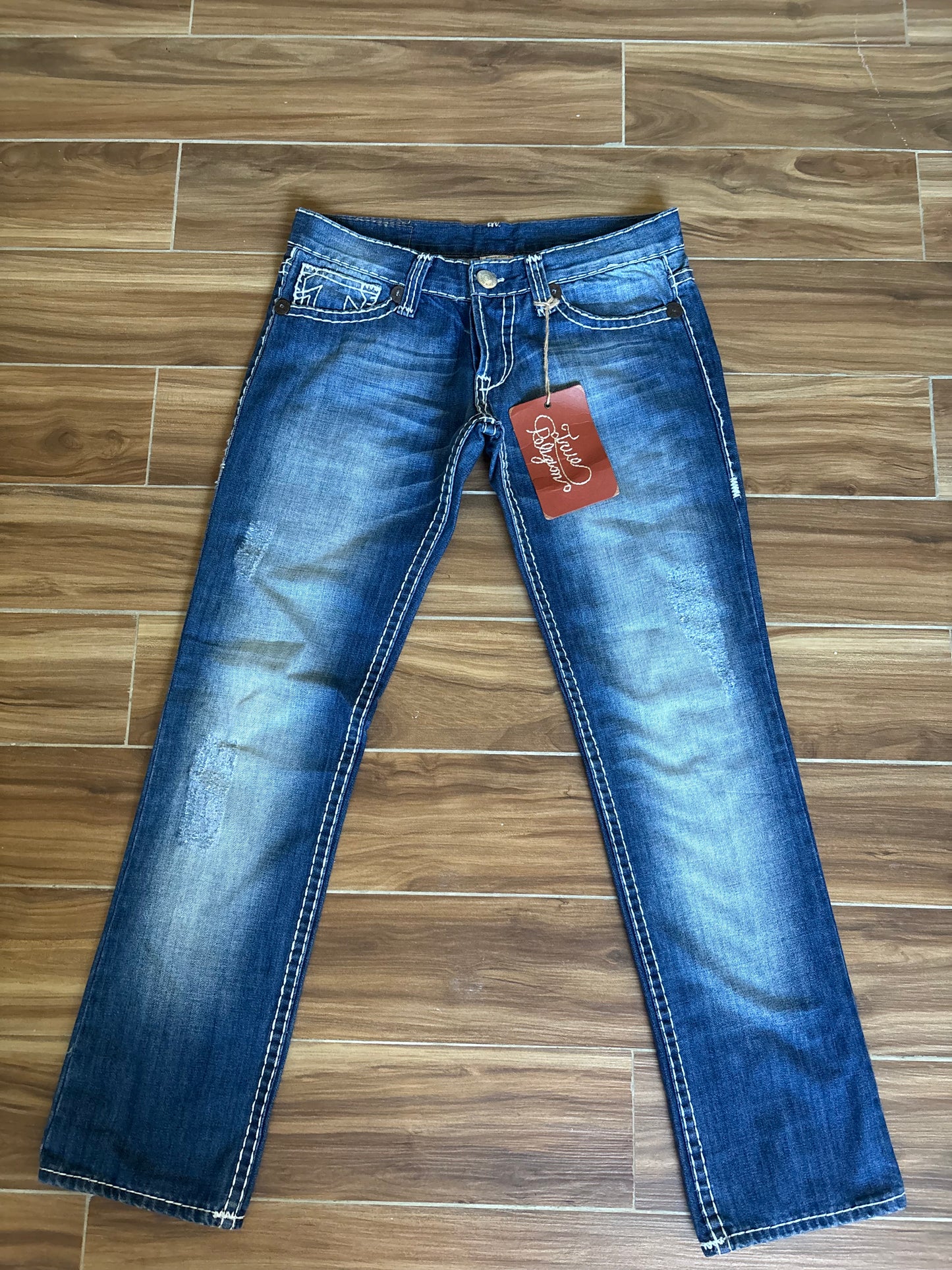 True Religion 2000s low waist straight fit jeans