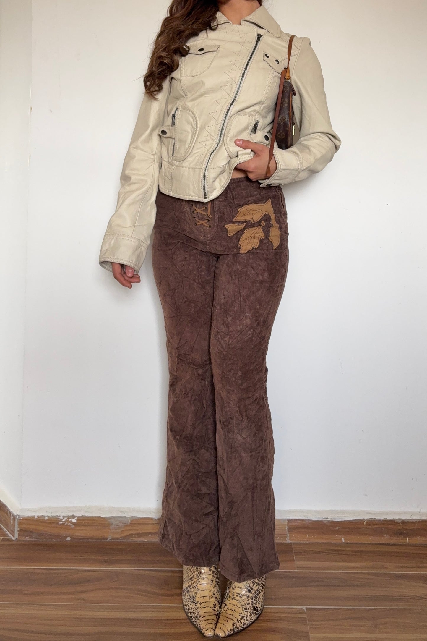2000s corduroy flared pants