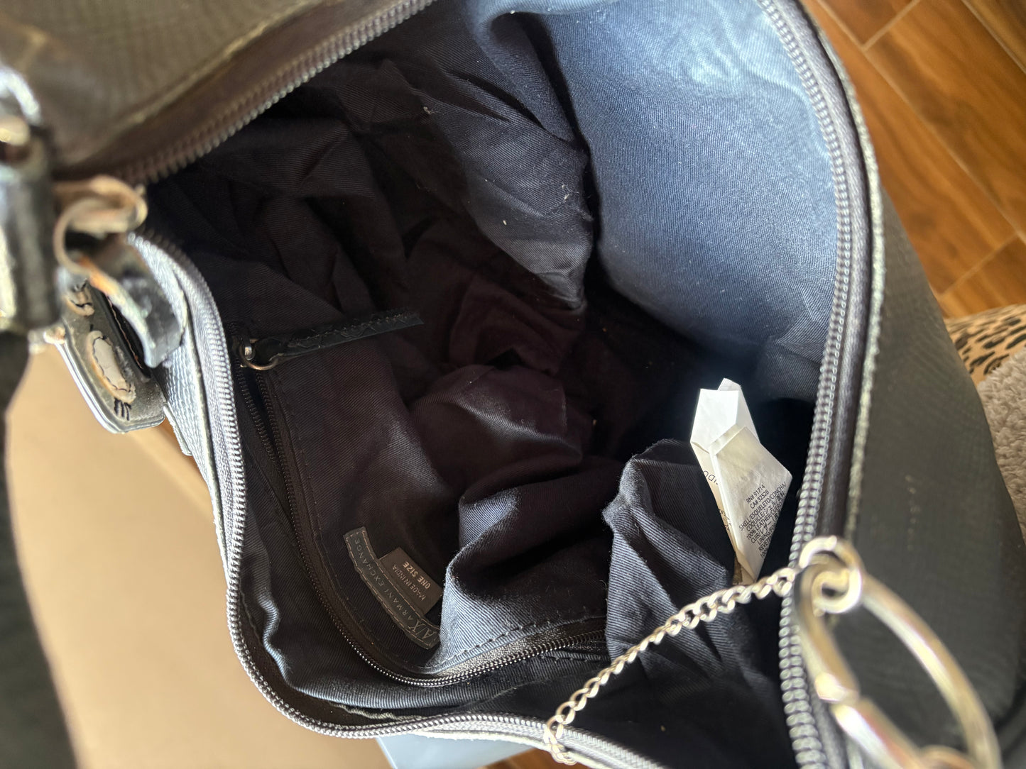 Armani Exchange leather bag