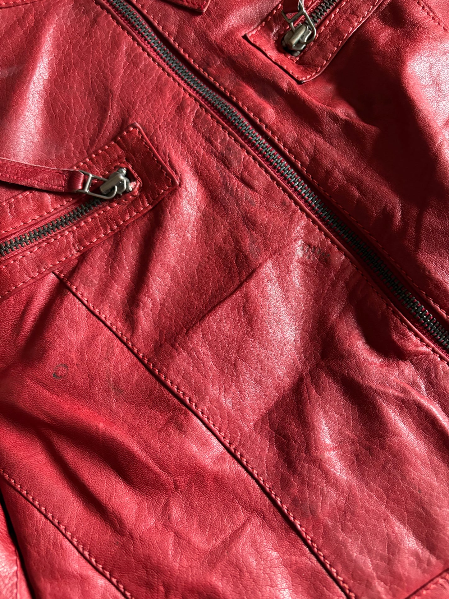 Real leather jacket