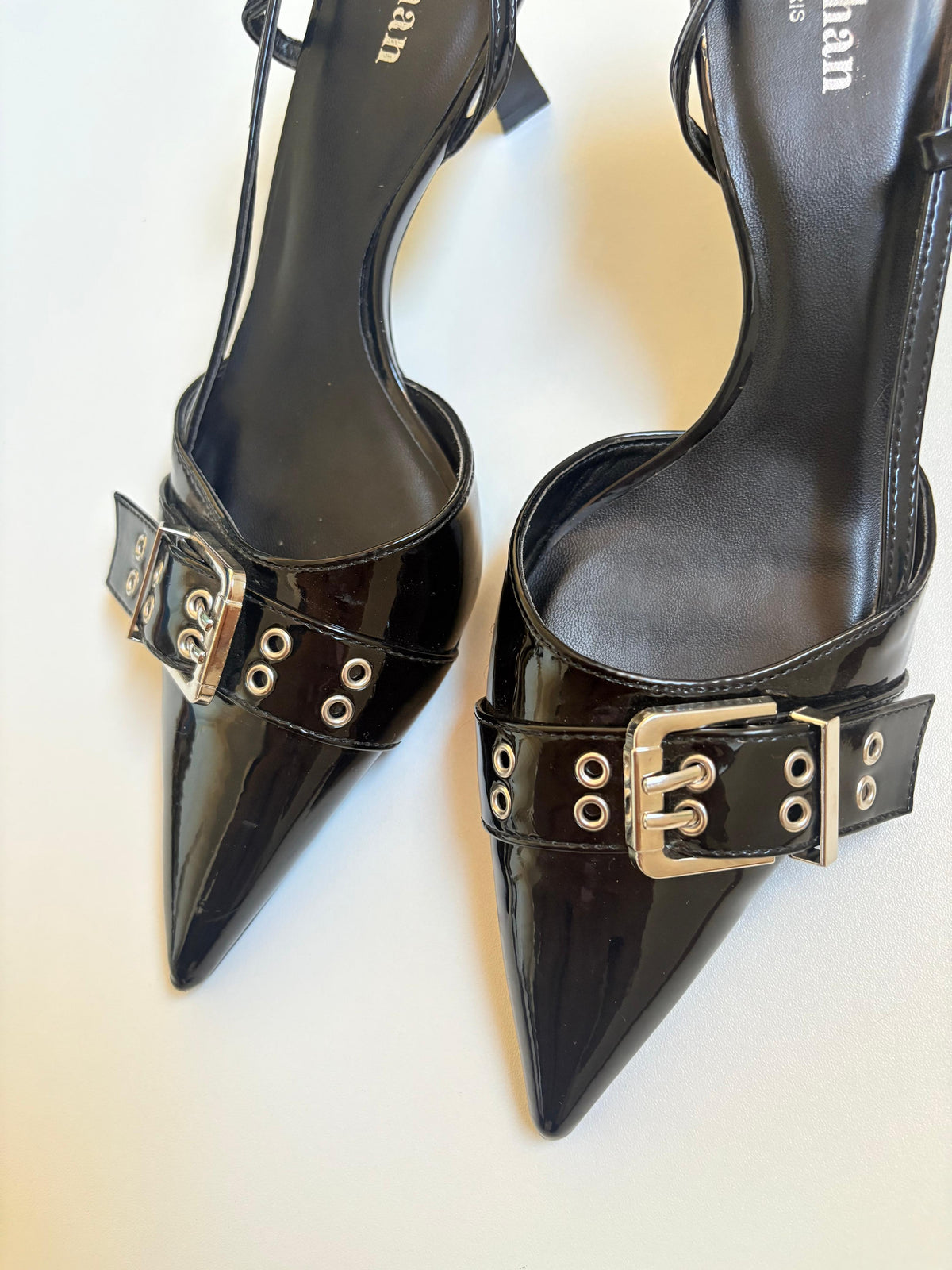 Stephan Paris patent leather heels