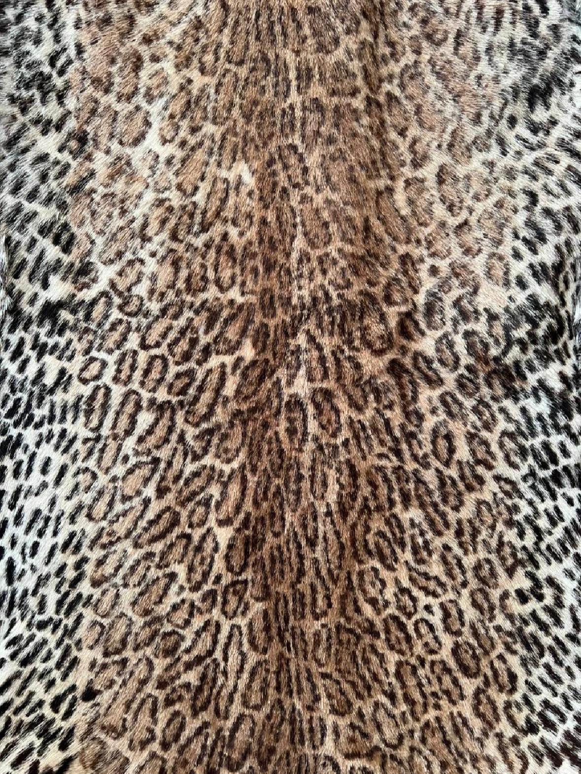 Vintage leopard fur coat