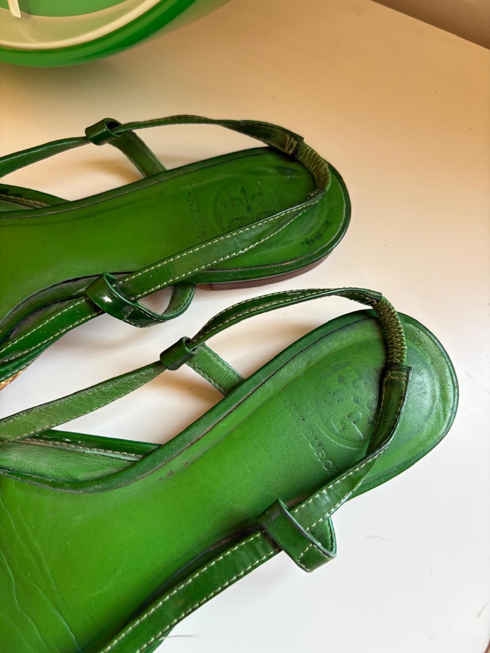 Tory Burch leather slingback flats