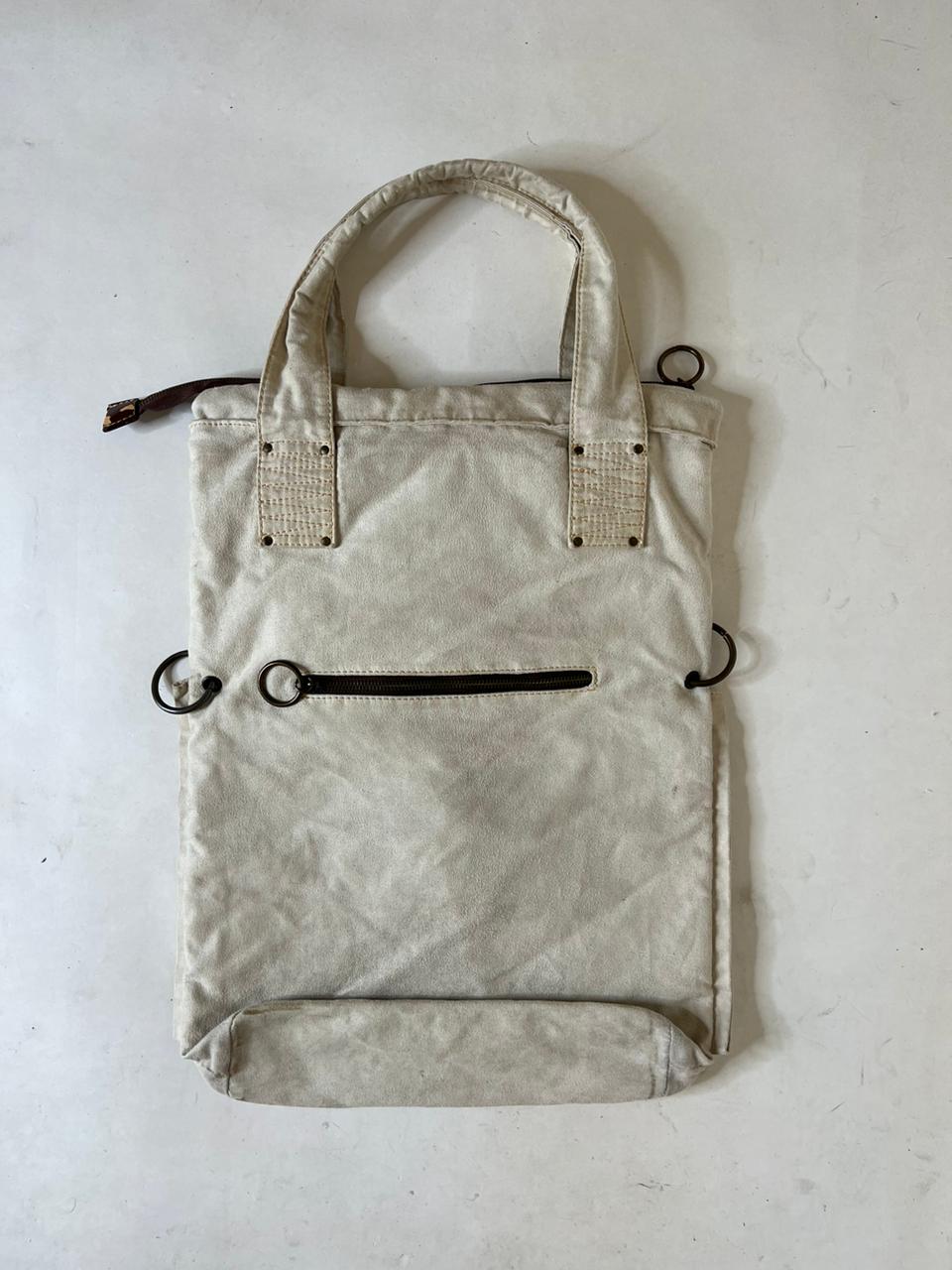 Suede big zippers shoulder/hand bagg