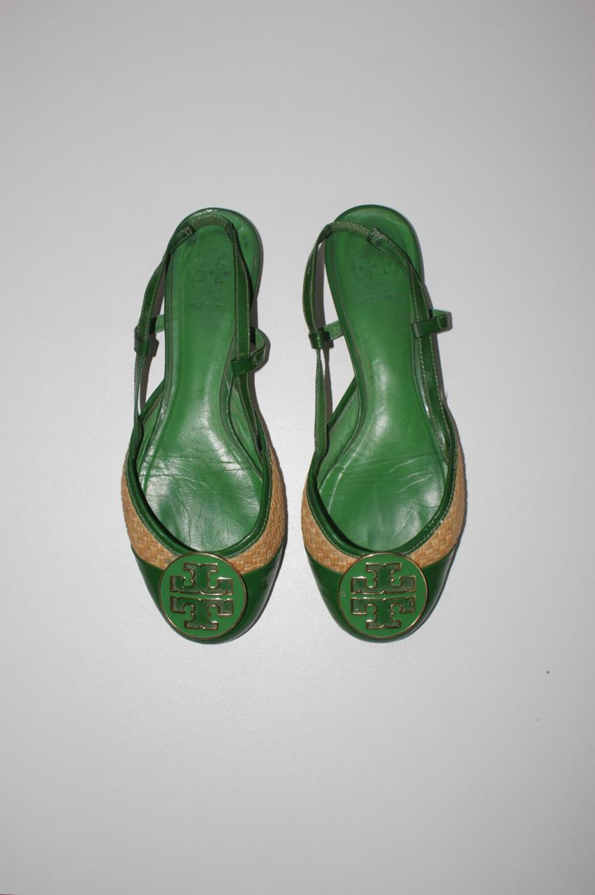 Tory Burch leather slingback flats