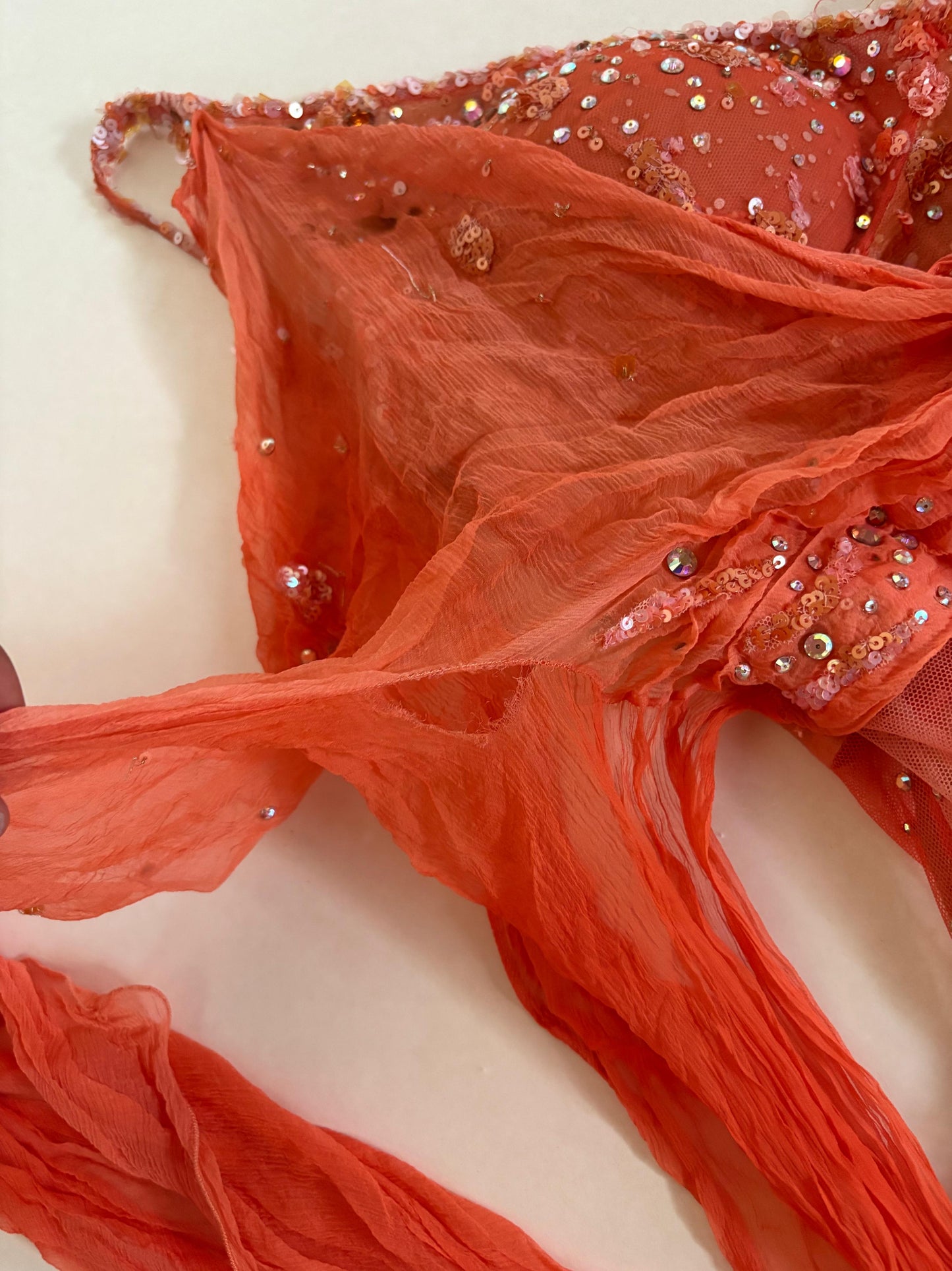 Vintage beaded gown dress