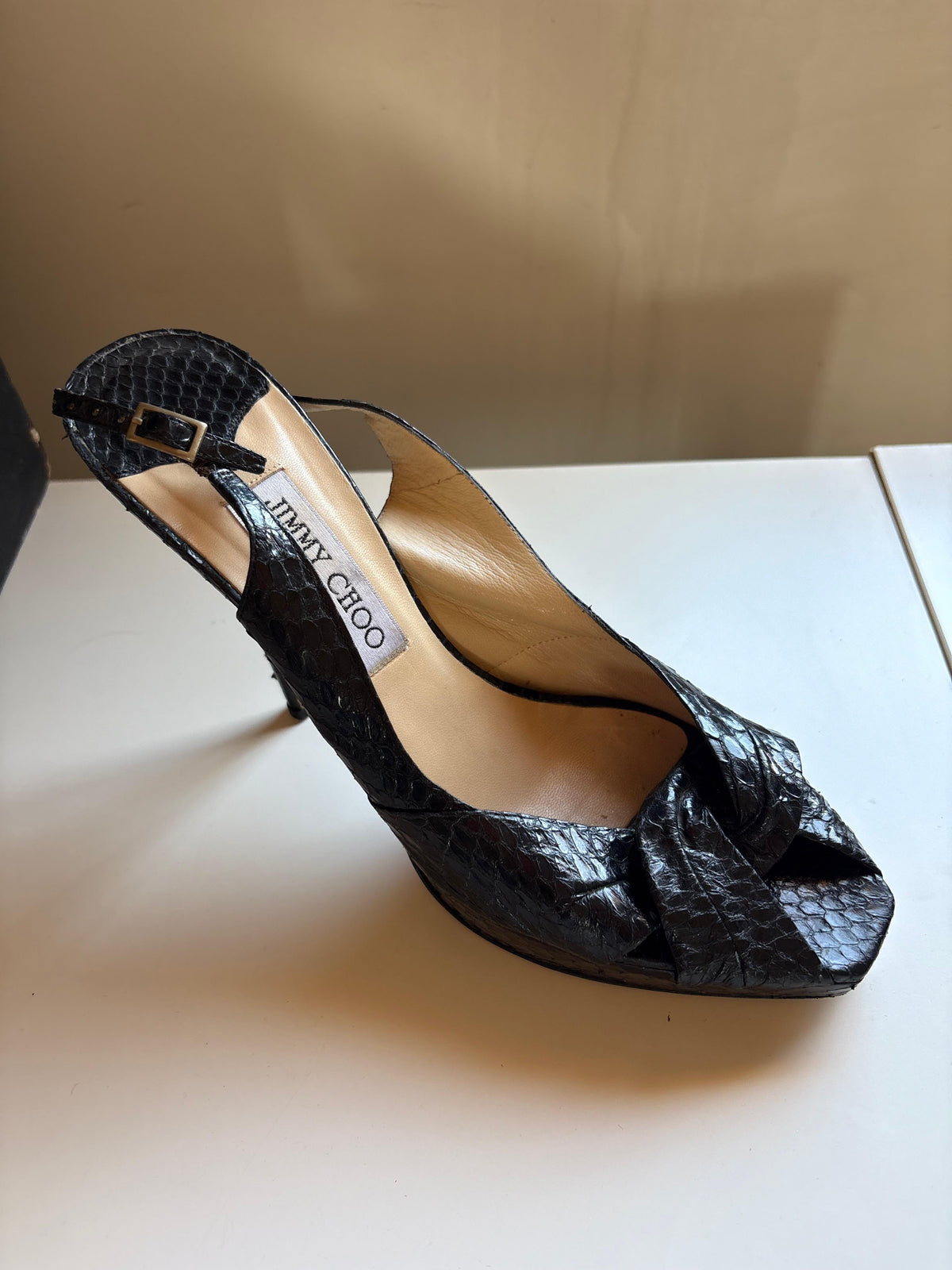 Jimmy Choo snakeskin heels