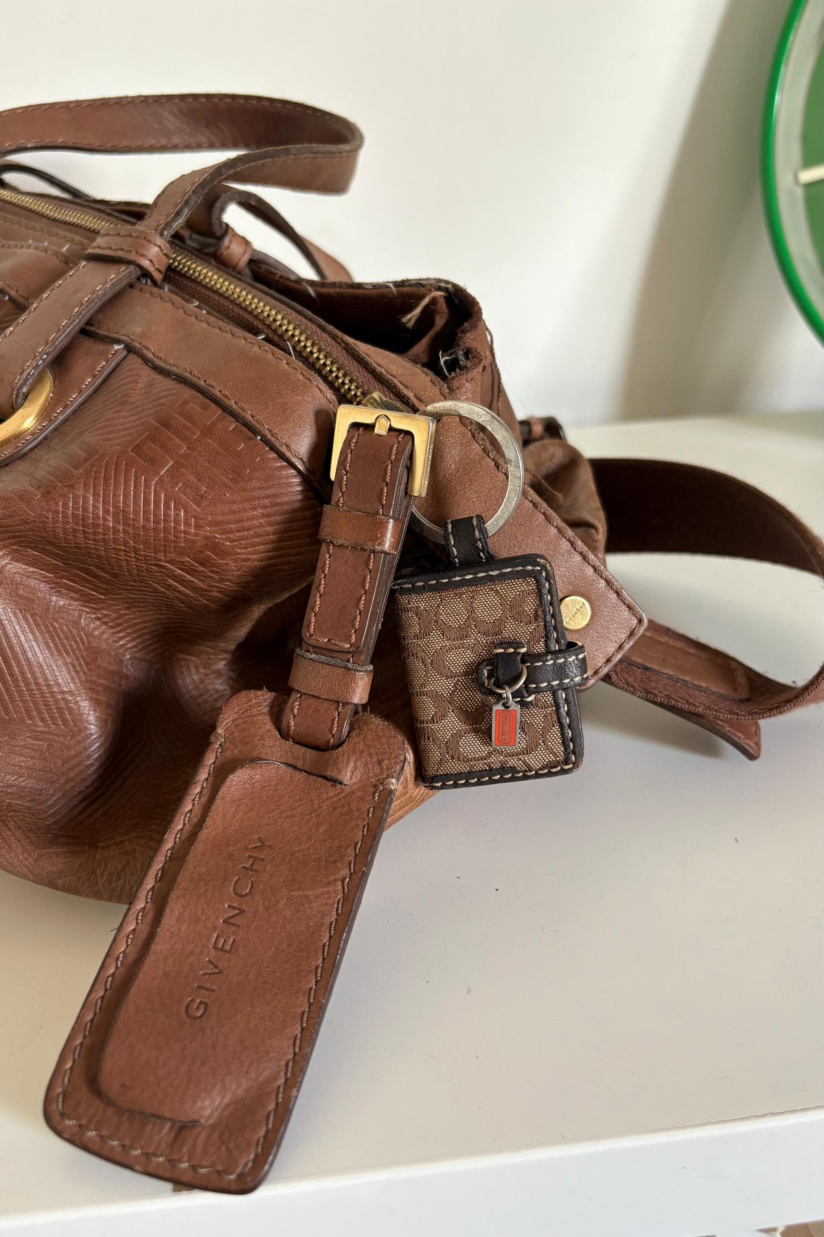 Coach mini photo charm