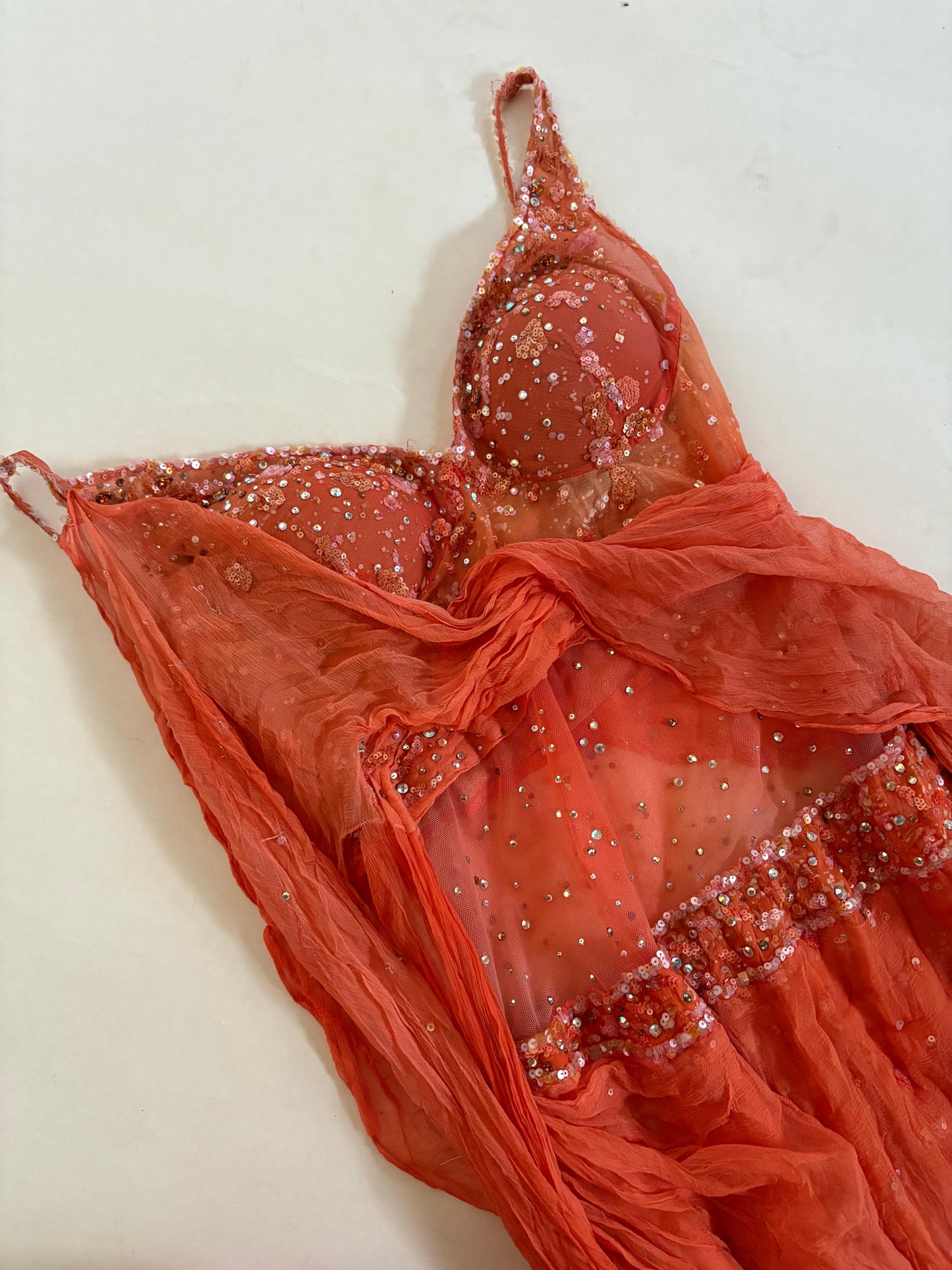 Vintage beaded gown dress