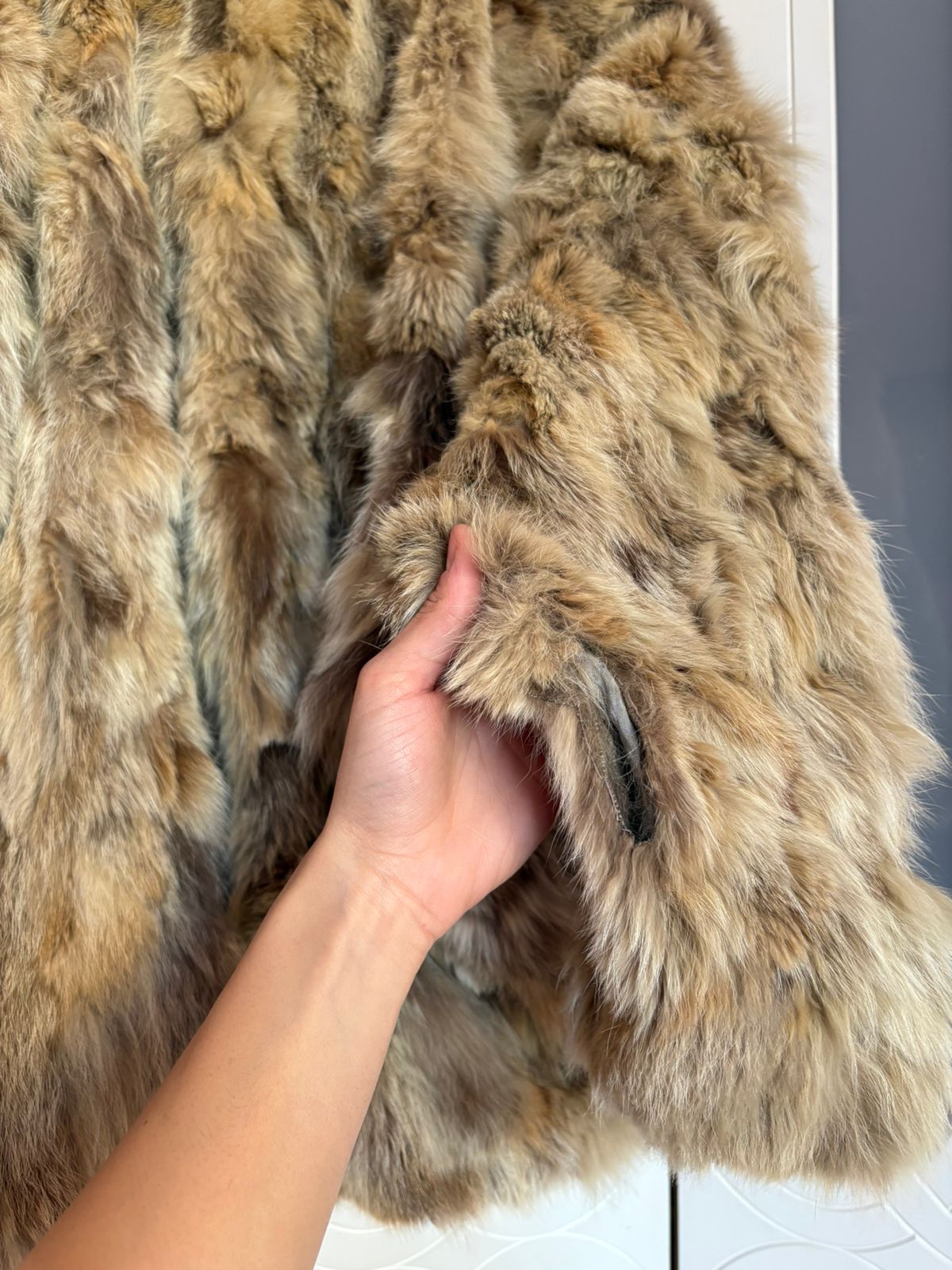 Mini fur coat